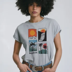 T-shirt Femme Léger – Reunion Adventures – Coton Bio Premium