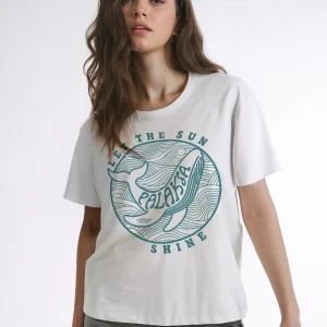 T-shirt Femme Léger – Sun Whale – Coton Bio Premium