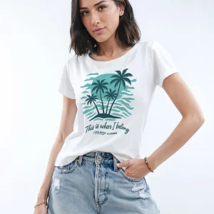 T-shirt Femme Léger – Where I Belong – Coton Bio Premium