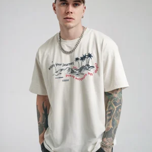 T-shirt Homme – Island Wave – Qualité Premium Bio