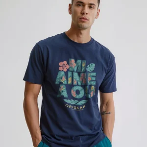 T-shirt Homme – Mi Aime A Ou Leaves – Coton Bio Premium