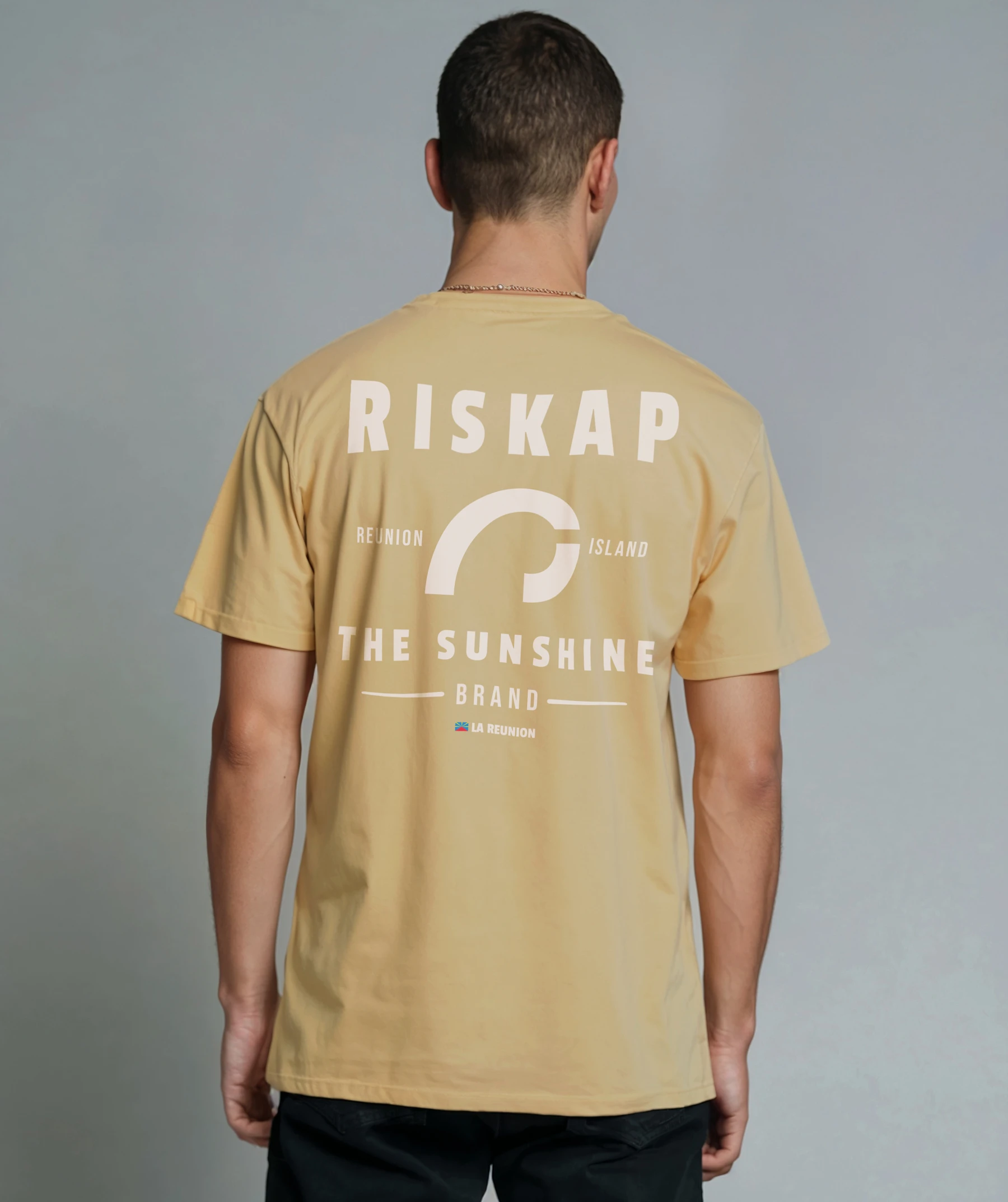 T-shirt Homme – Riskap Reunion Sunshine – Coton Bio Premium