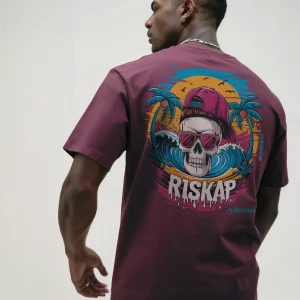 T-shirt Homme – Riskap Skull – Qualité Premium Bio