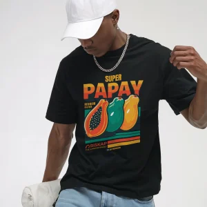 T-shirt Homme – Super Papay – Coton Bio Premium