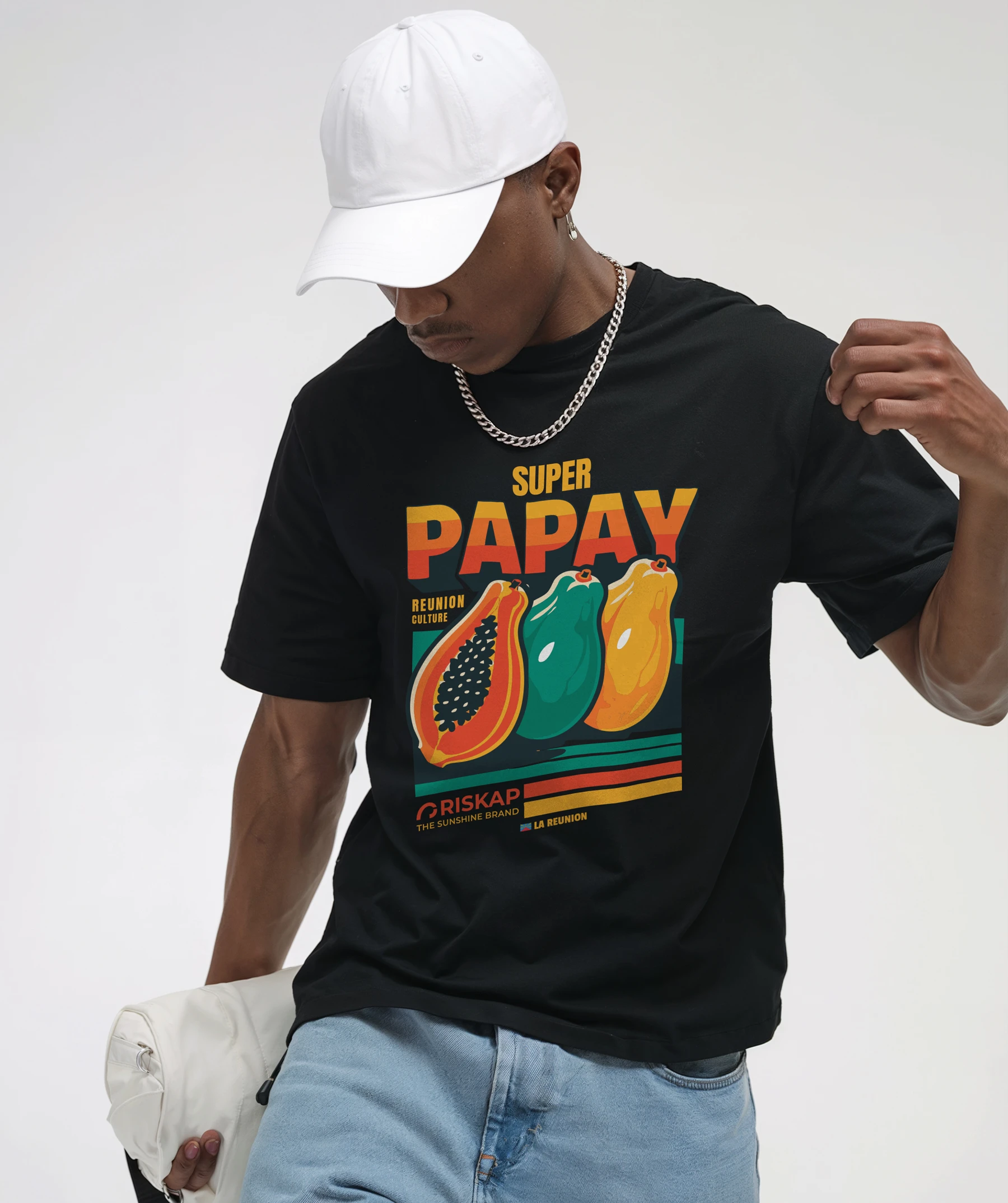 T-shirt Homme – Super Papay – Coton Bio Premium