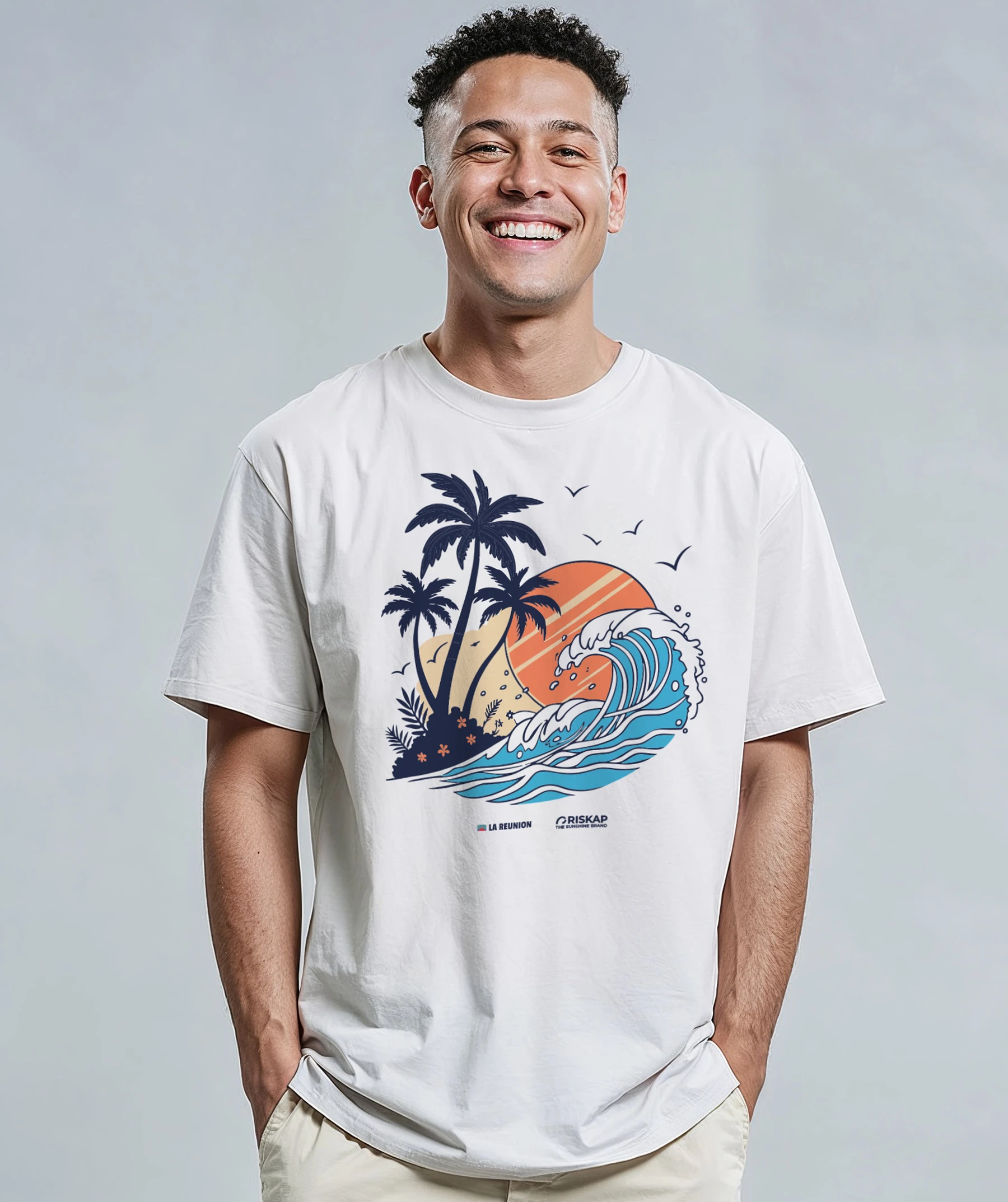 T-shirt Homme – Island In The Sun – Coton Bio Premium – Image 2