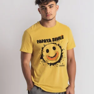 T-shirt Homme – Papaye Riskap – Coton Bio Premium