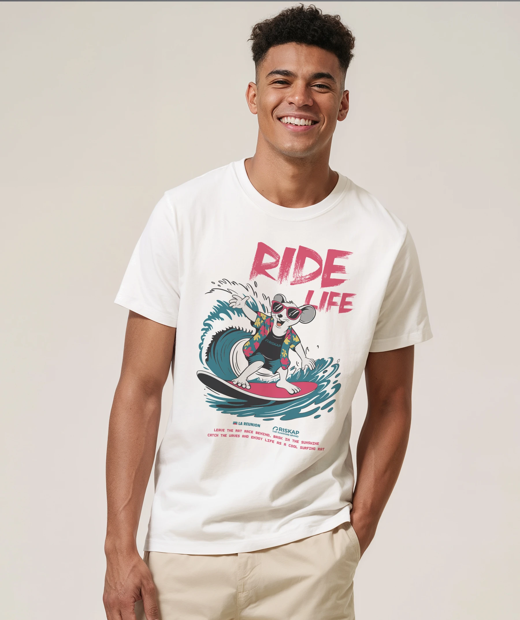 T-shirt Homme – Ride Life – Coton Bio Premium – Image 3