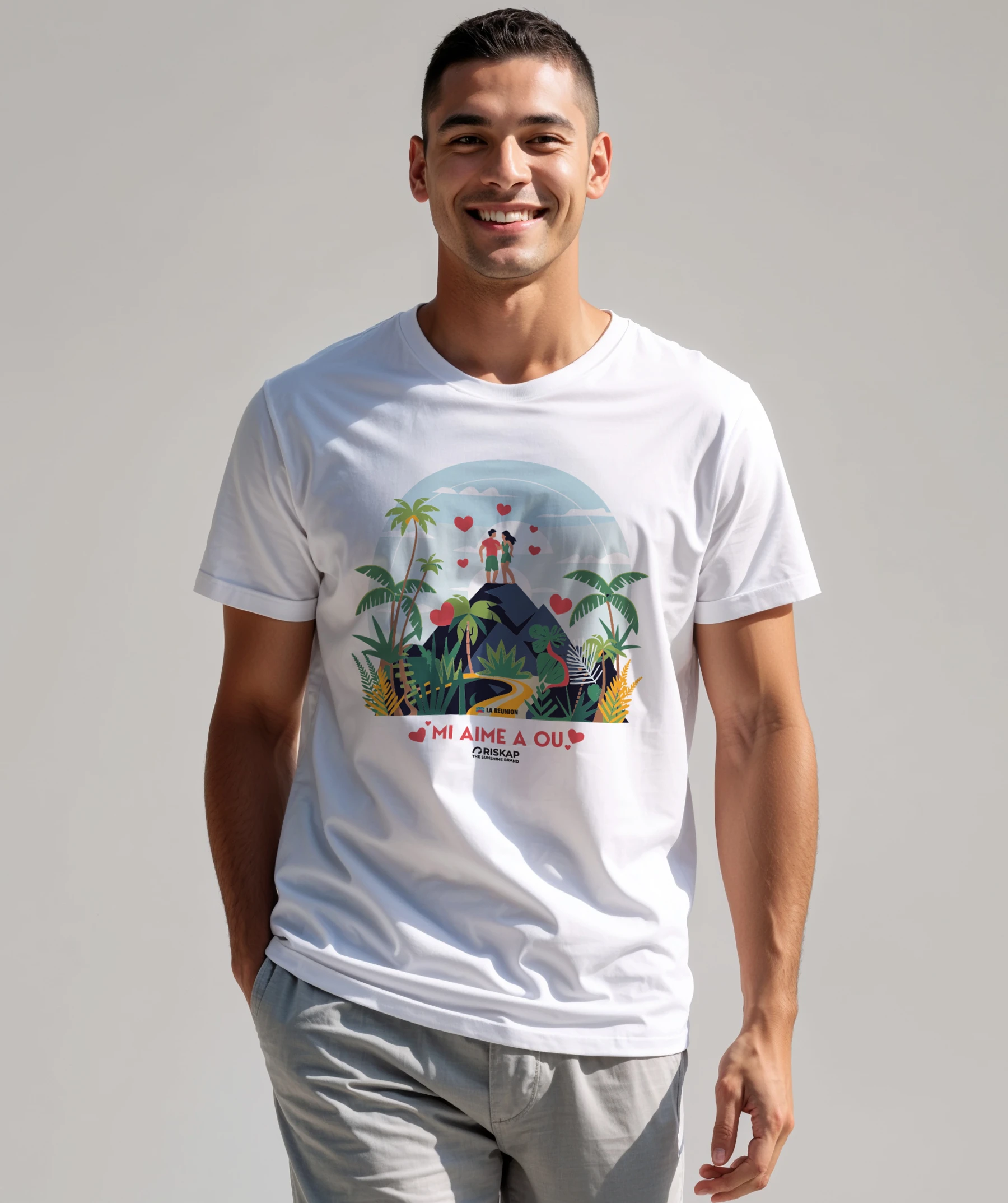 T-shirt Homme – Mi Aime A Ou – Qualité Premium Bio – Image 2