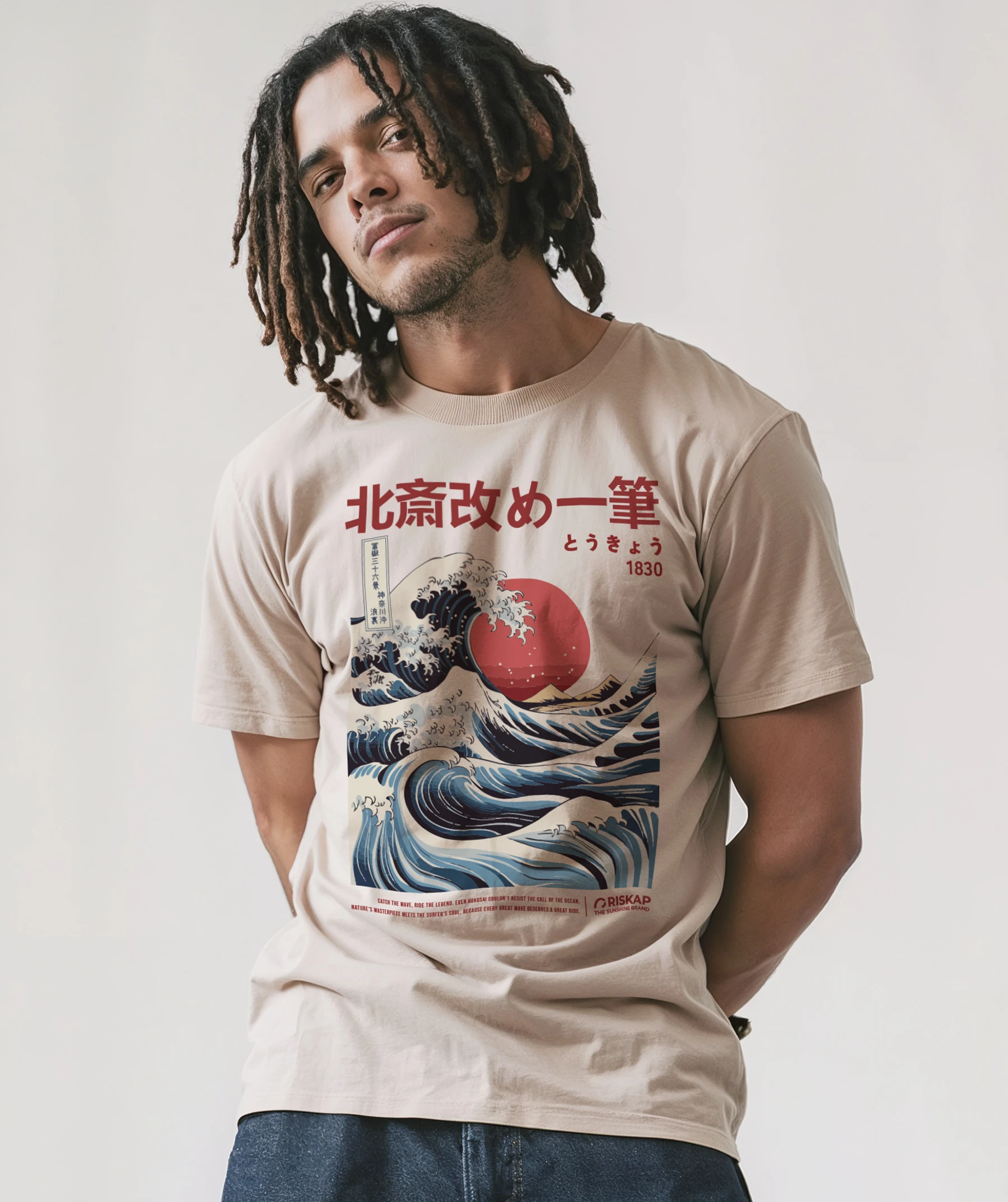 T-shirt Homme – Original Kanagawa – Coton Bio Premium – Image 3