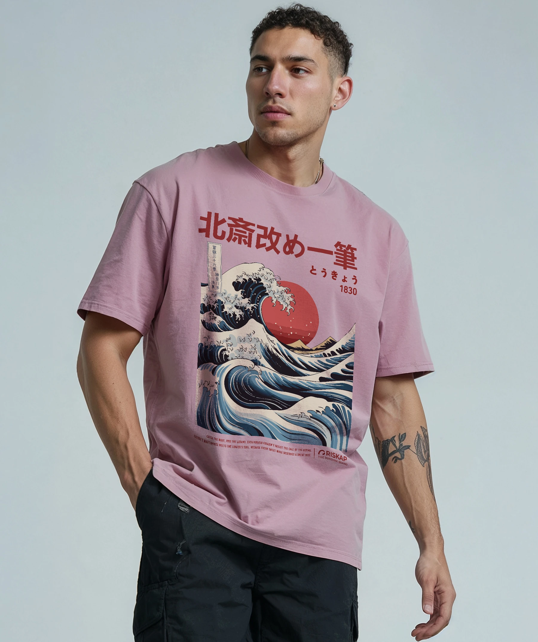 T-shirt Homme – Original Kanagawa – Coton Bio Premium – Image 2