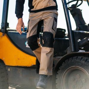 Pantalon multipoches bicolore