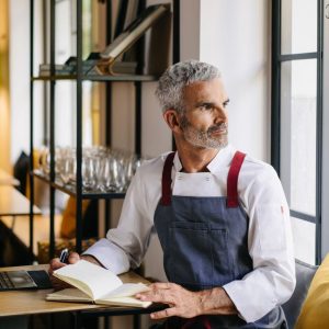 Veste de cuisinier ml avec boutons pression