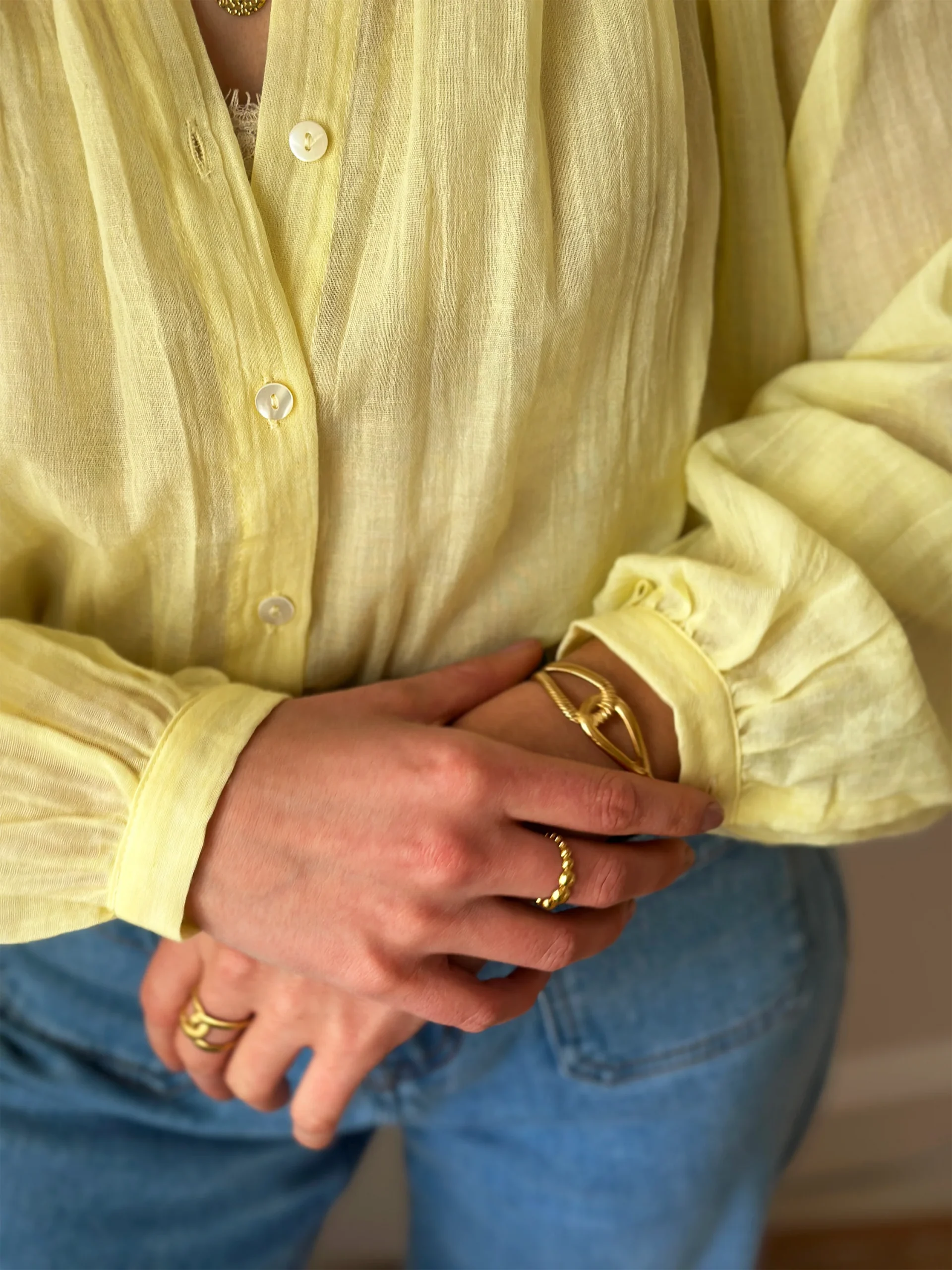 Blouse Lucile Jaune – Image 3