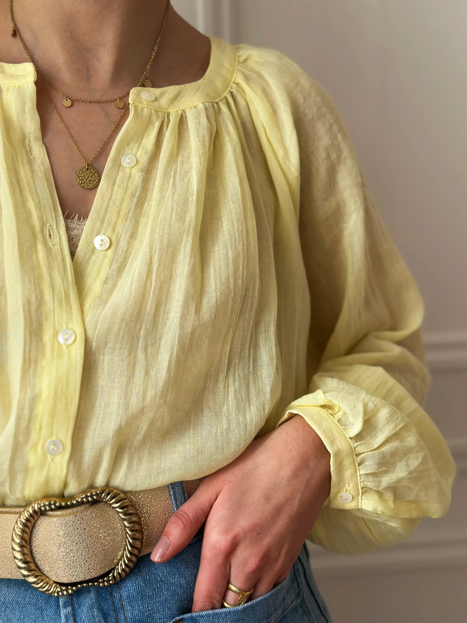 Blouse Lucile Jaune – Image 4