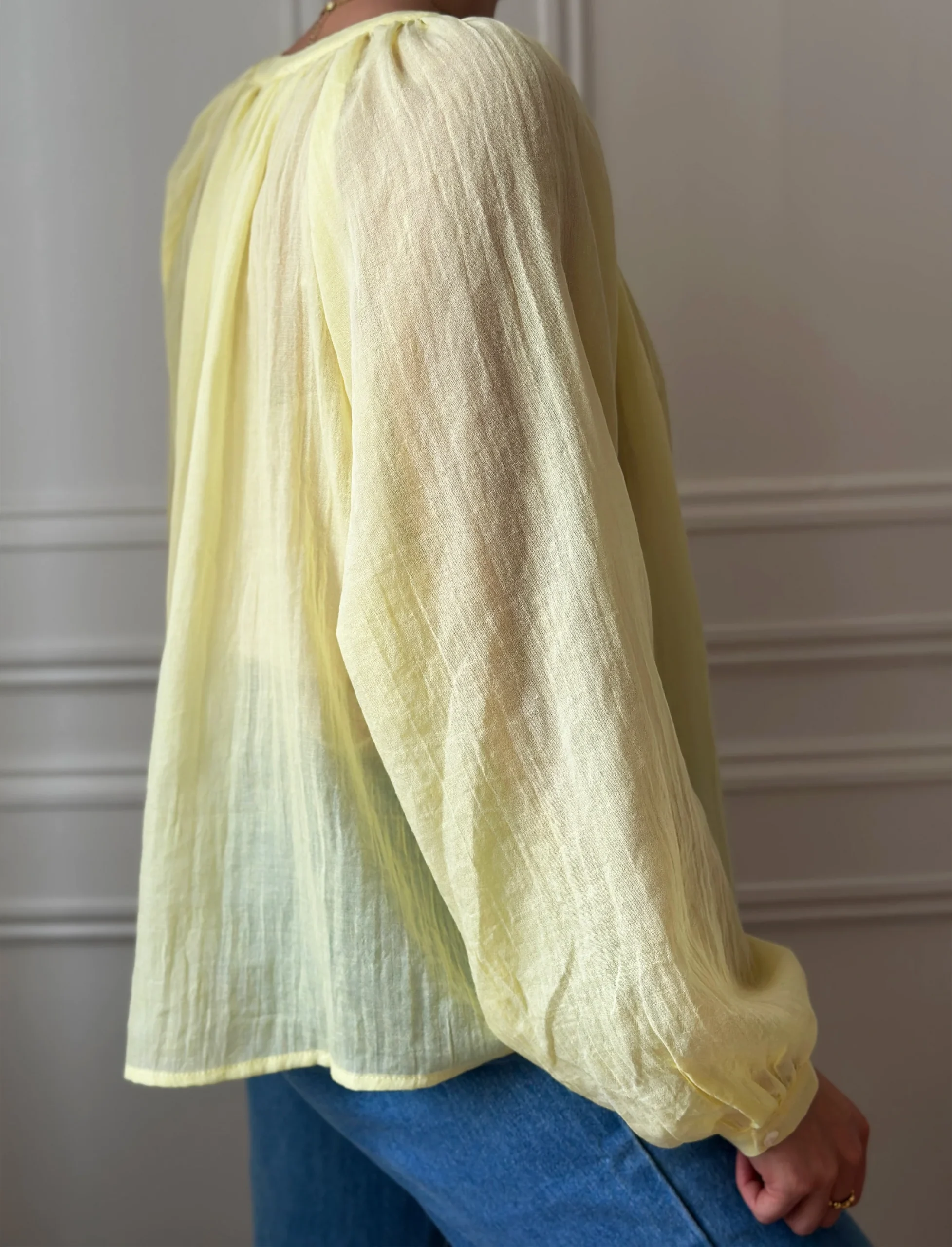Blouse Lucile Jaune – Image 6