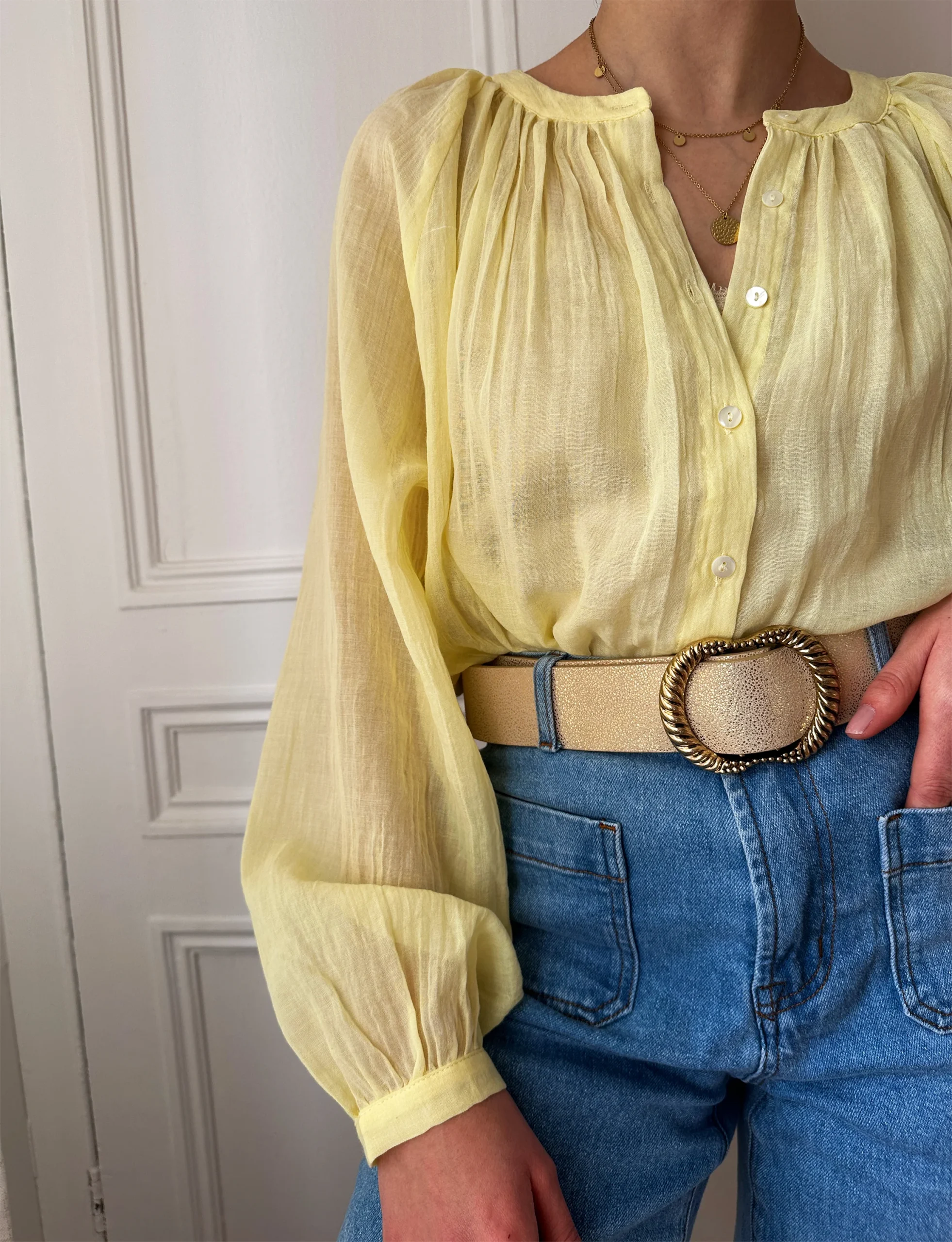 Blouse Lucile Jaune – Image 7