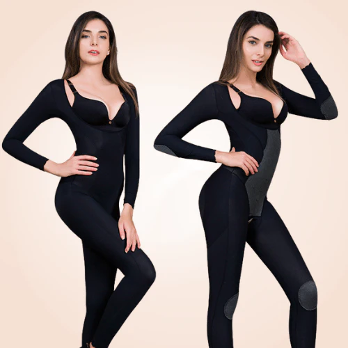 Body Amincissant Intégral Ouvert À L'entrejambe Pour Bras Et Cuisses – Image 3