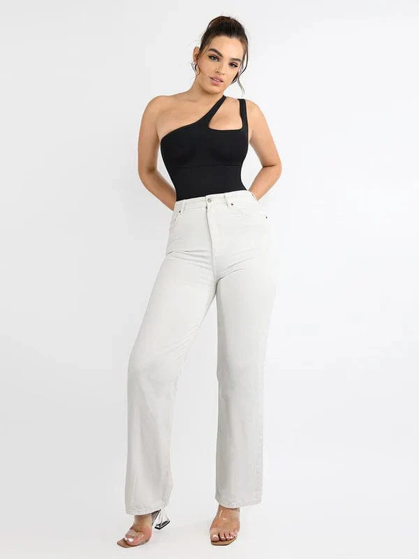 Body De Contrôle Du Ventre À Épaule Unique – Image 3