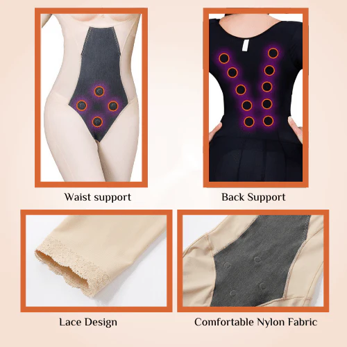 Body Amincissant Intégral Ouvert À L'entrejambe Pour Bras Et Cuisses – Image 6