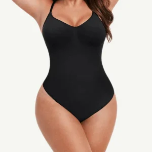 Body Gainant Ventre Plat avec String Sculptant