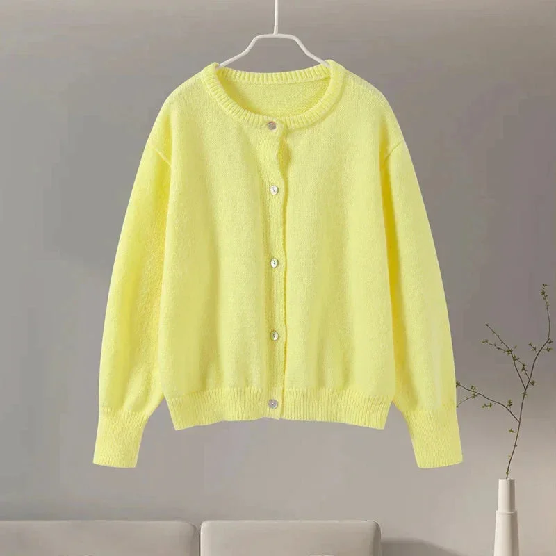 Cardigan femme à manches bouffantes motif animal – Image 7