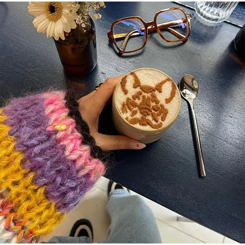 Cardigan femme à rayures colorées manches larges – Image 6