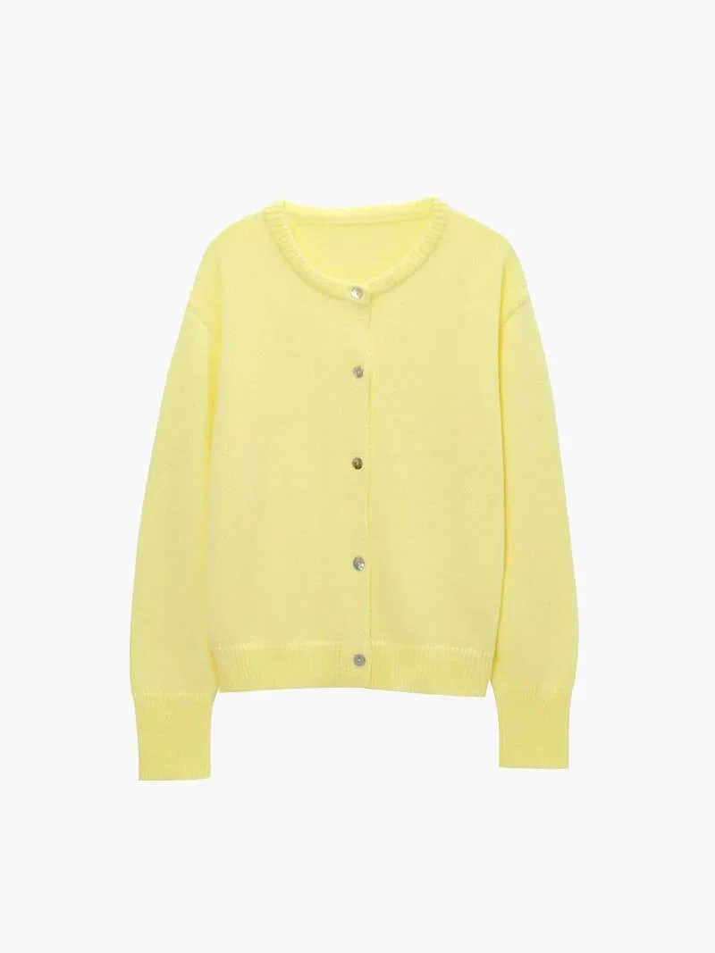 Cardigan tricoté femme boutonné parfait pour l'hiver – Image 7