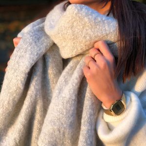 Echarpe Aude Gris Clair