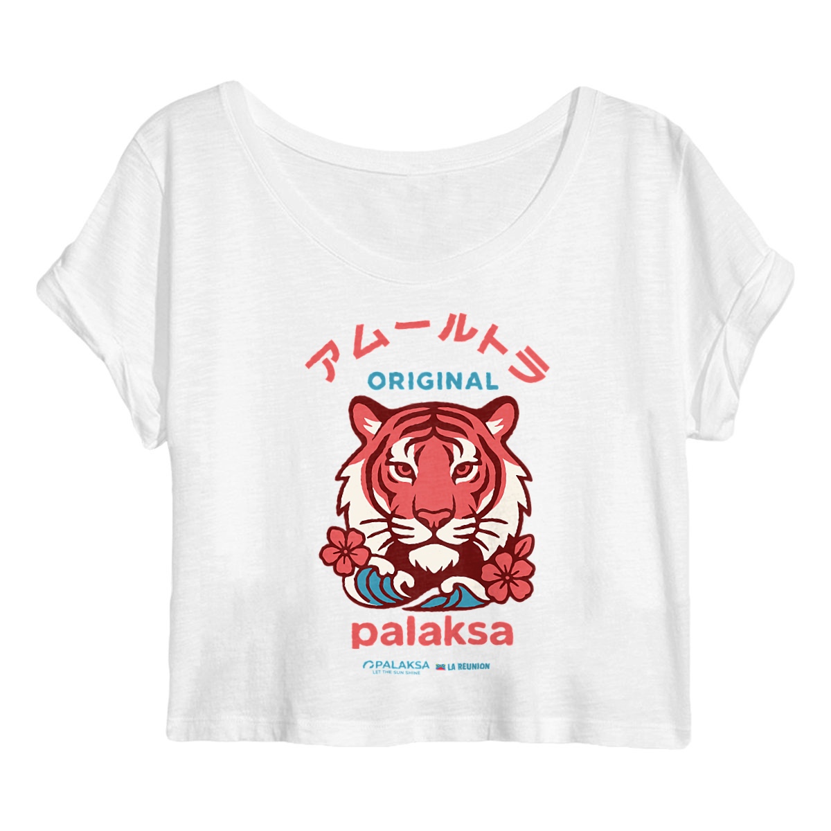 Crop-top Femme – Love Tiger – Coton Bio – Image 4