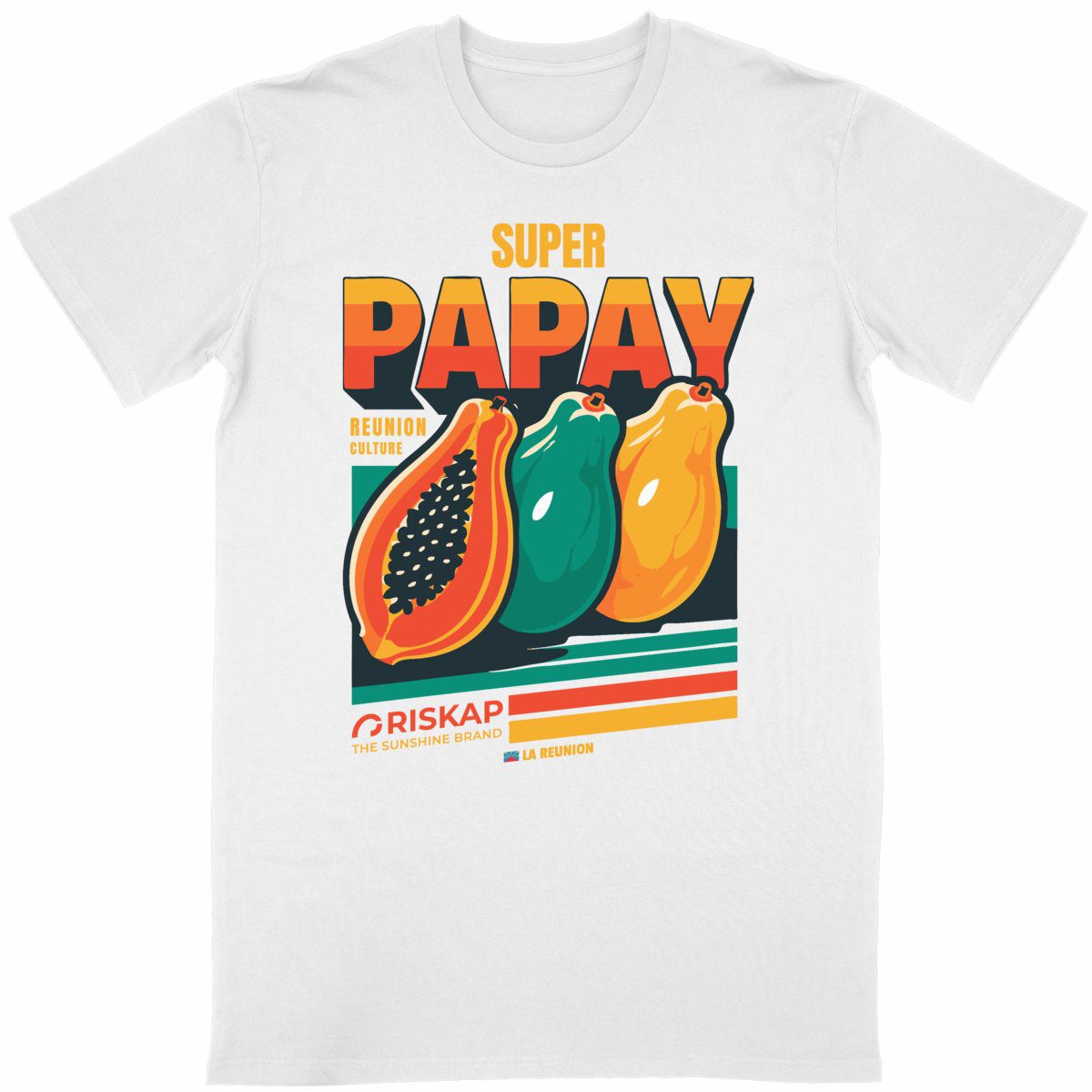 T-shirt Homme – Super Papay – Coton Bio Premium – Image 4