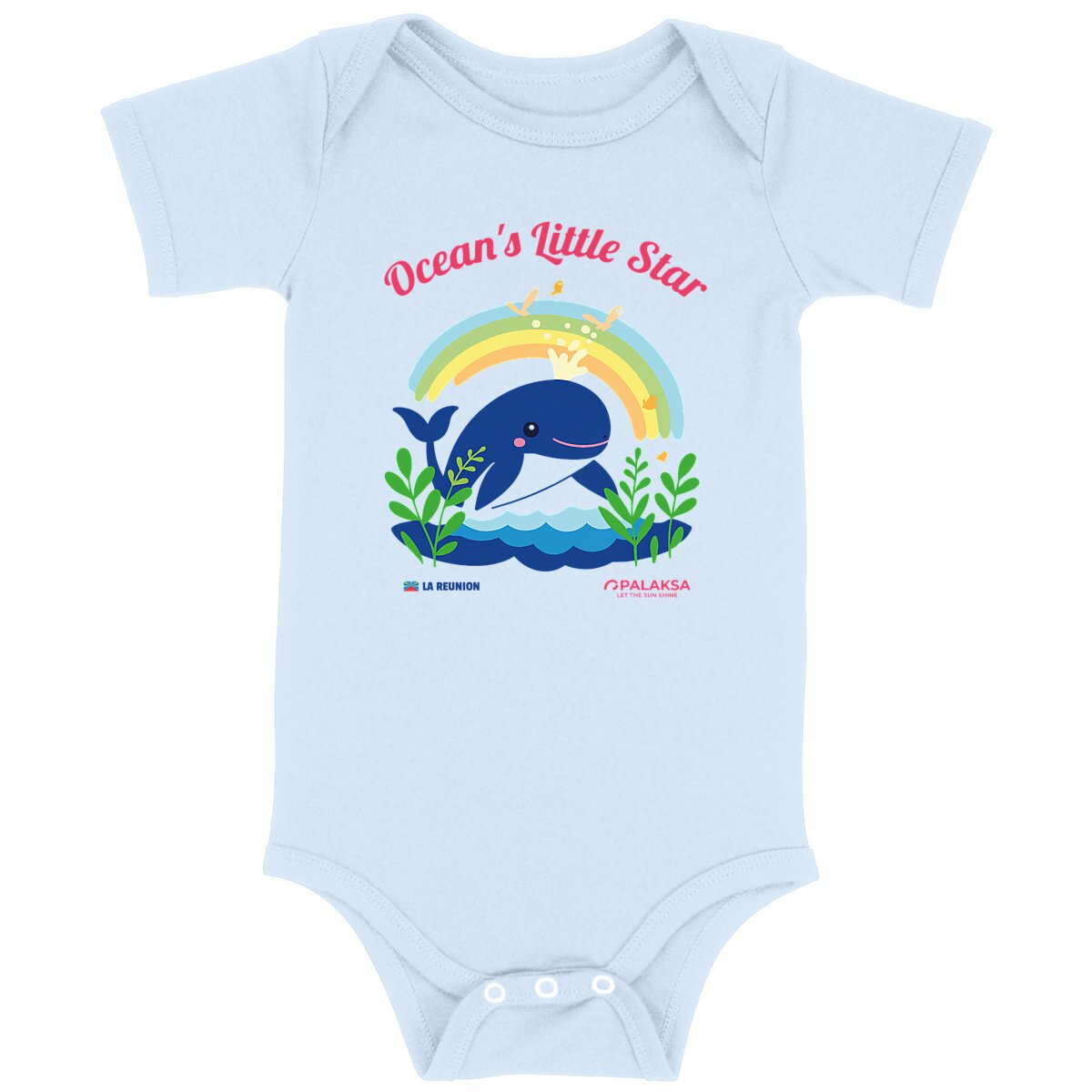 Body bébé – Baleine Palaksa – coton bio premium plus – Image 5