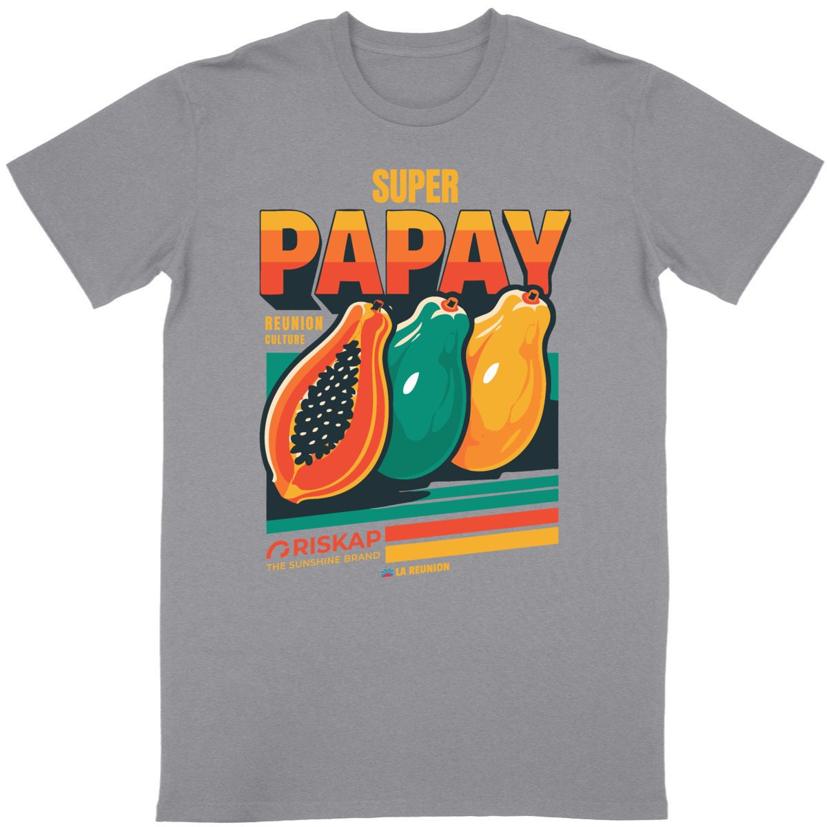 T-shirt Homme – Super Papay – Coton Bio Premium – Image 6