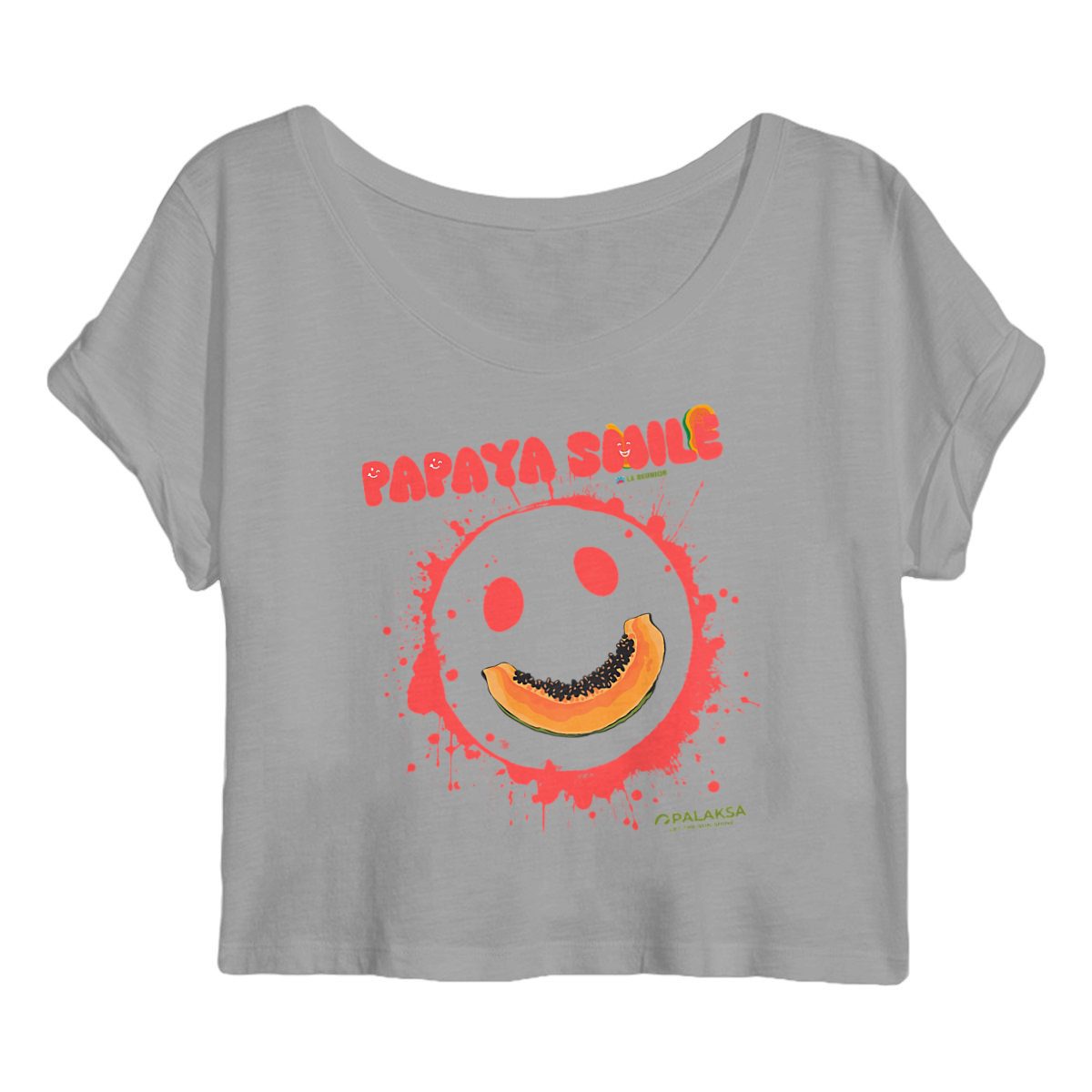 Crop-top Femme – Papaye – Coton Bio Premium – Image 6