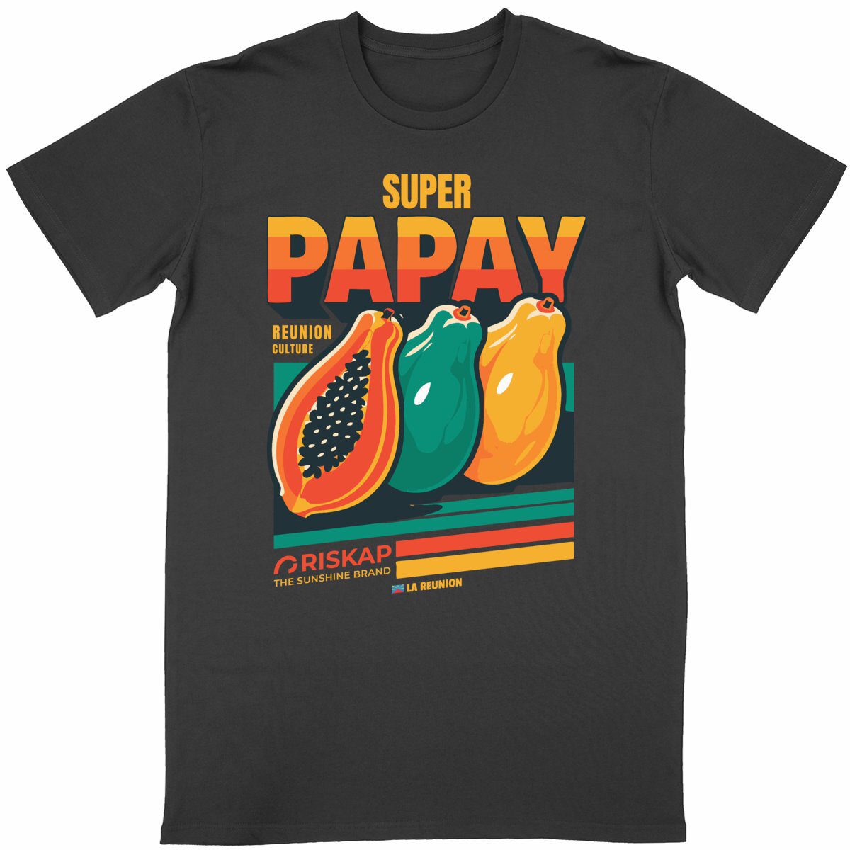 T-shirt Homme – Super Papay – Coton Bio Premium – Image 5