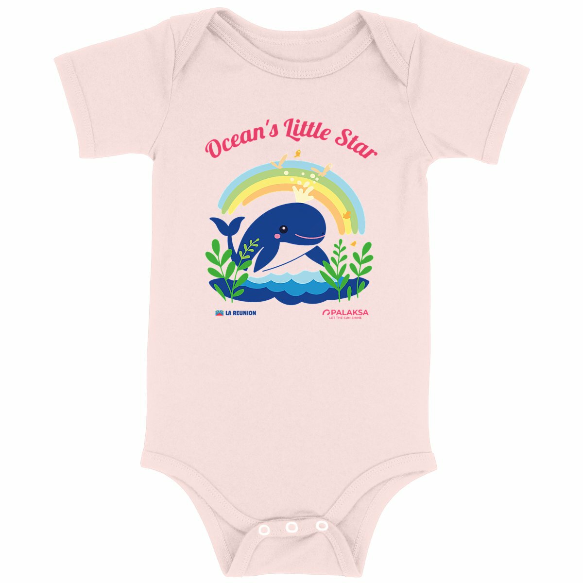 Body bébé – Baleine Palaksa – coton bio premium plus – Image 4