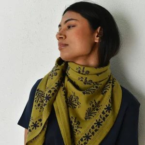 Grand Foulard Galatie Kaki