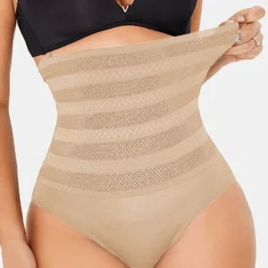 Slip Taille Haute En Maille Pour Contrôle Du Ventre