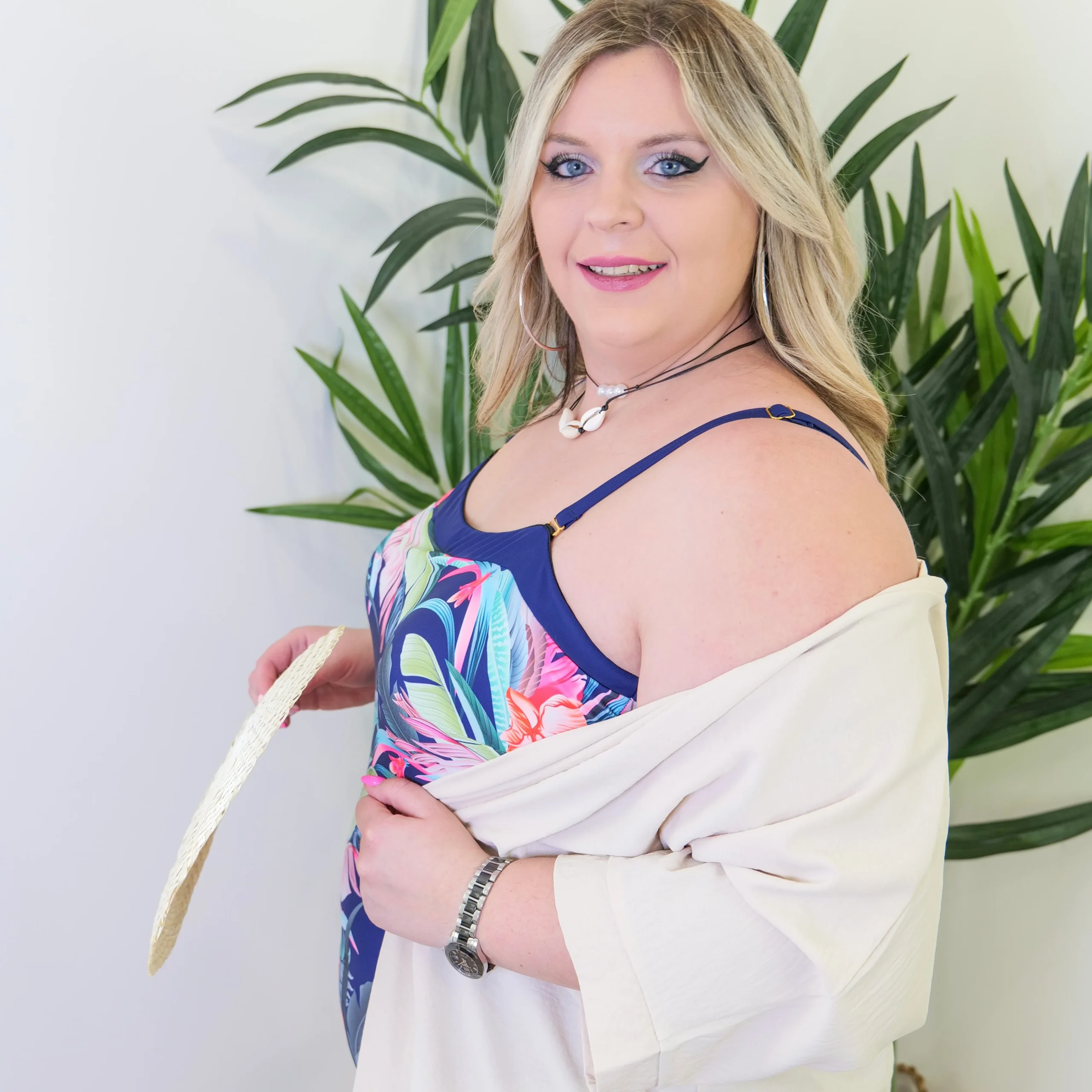 Maillot de bain une pièce tropical marine – Image 3