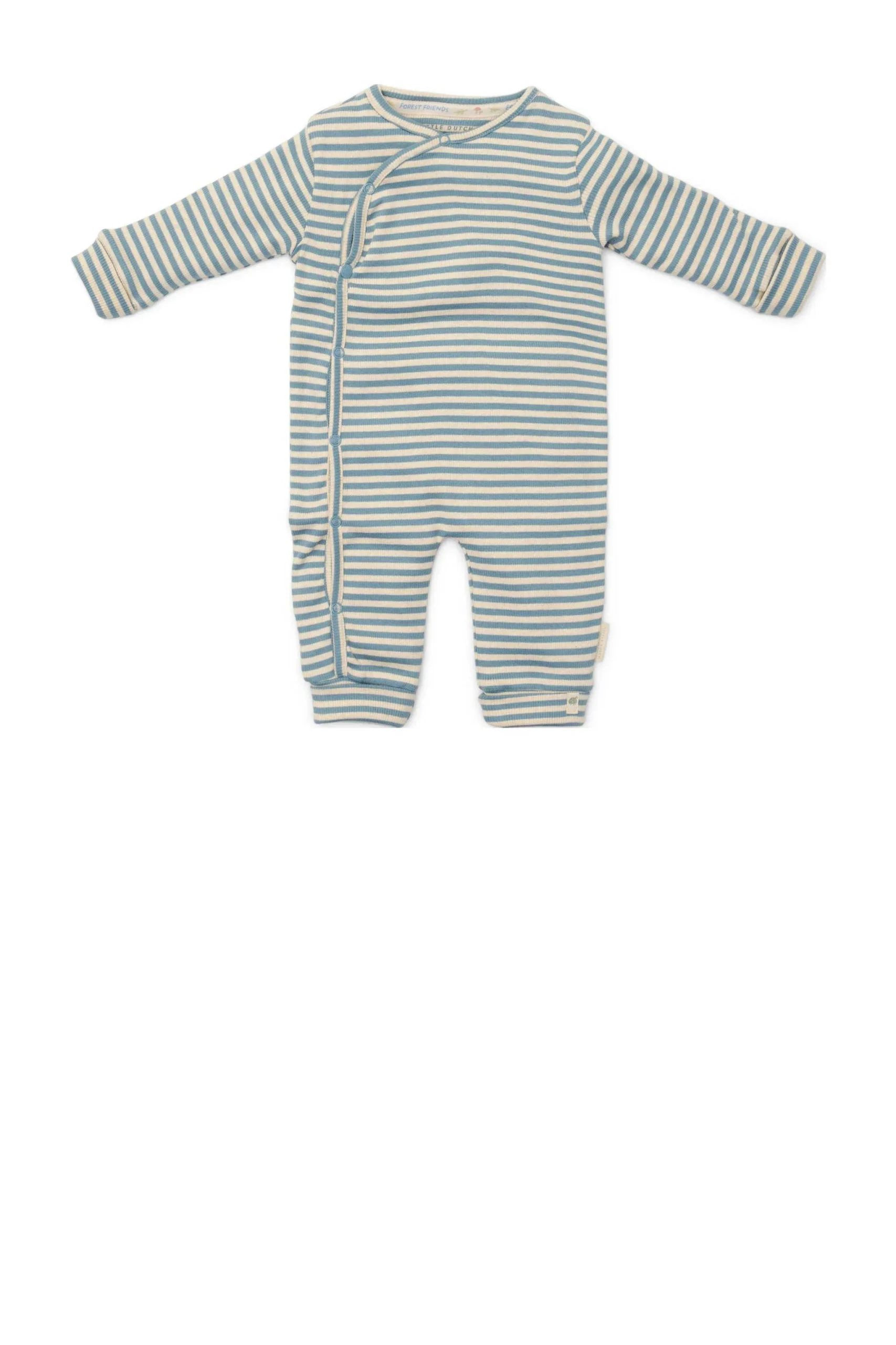 Little Dutch - Boxpak- Eendelige Pyjama - Stone Blue Stripe blauw