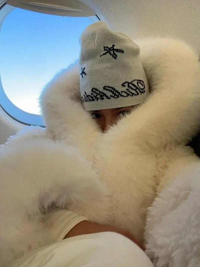 Manteau femme décontracté avec capuche en fausse fourrure – Image 8