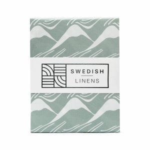 Swedish Linens - Hoeslaken - Mountains (70x140x23cm)