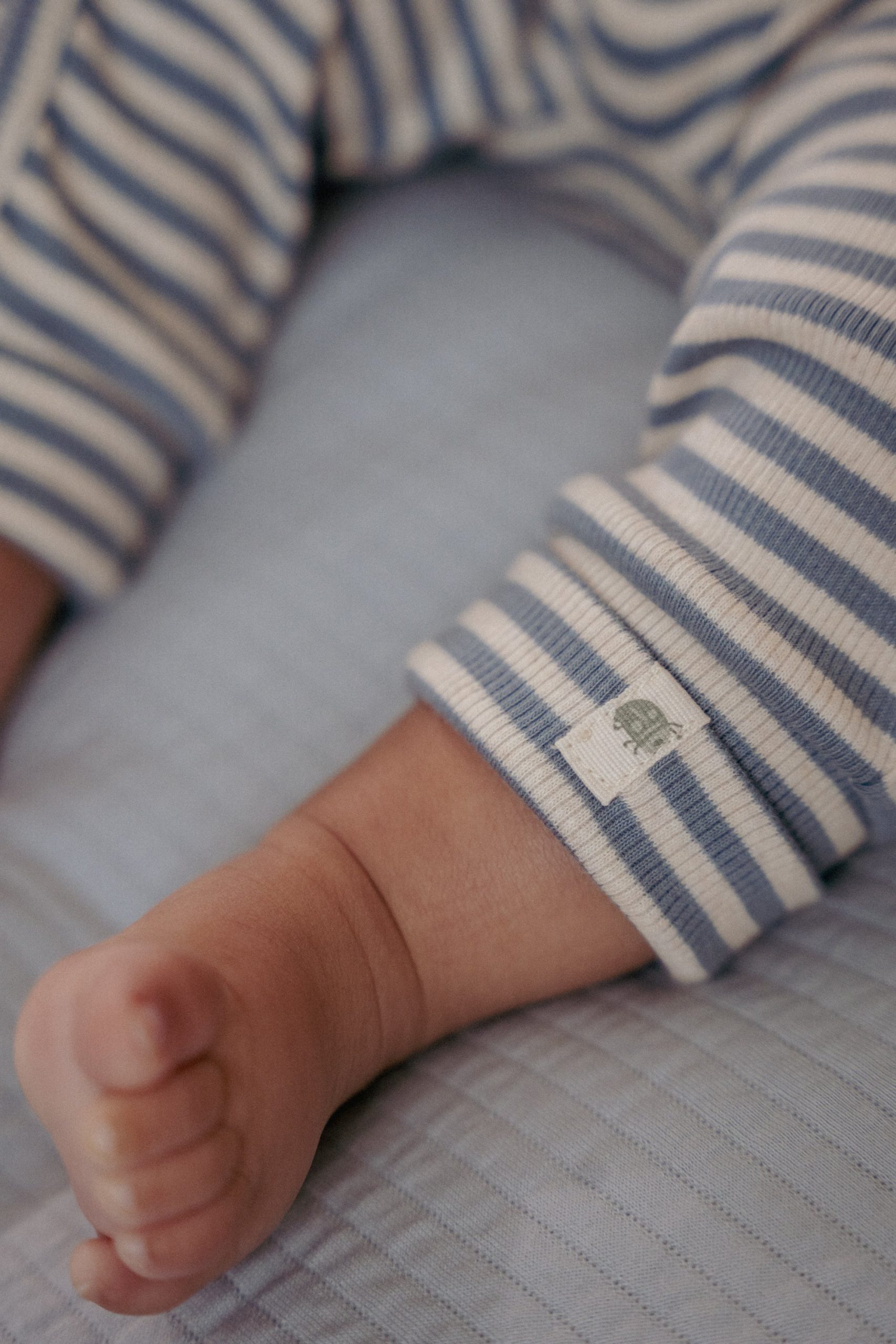 Little Dutch - Boxpak- Eendelige Pyjama - Stone Blue Stripe blauw – Image 6