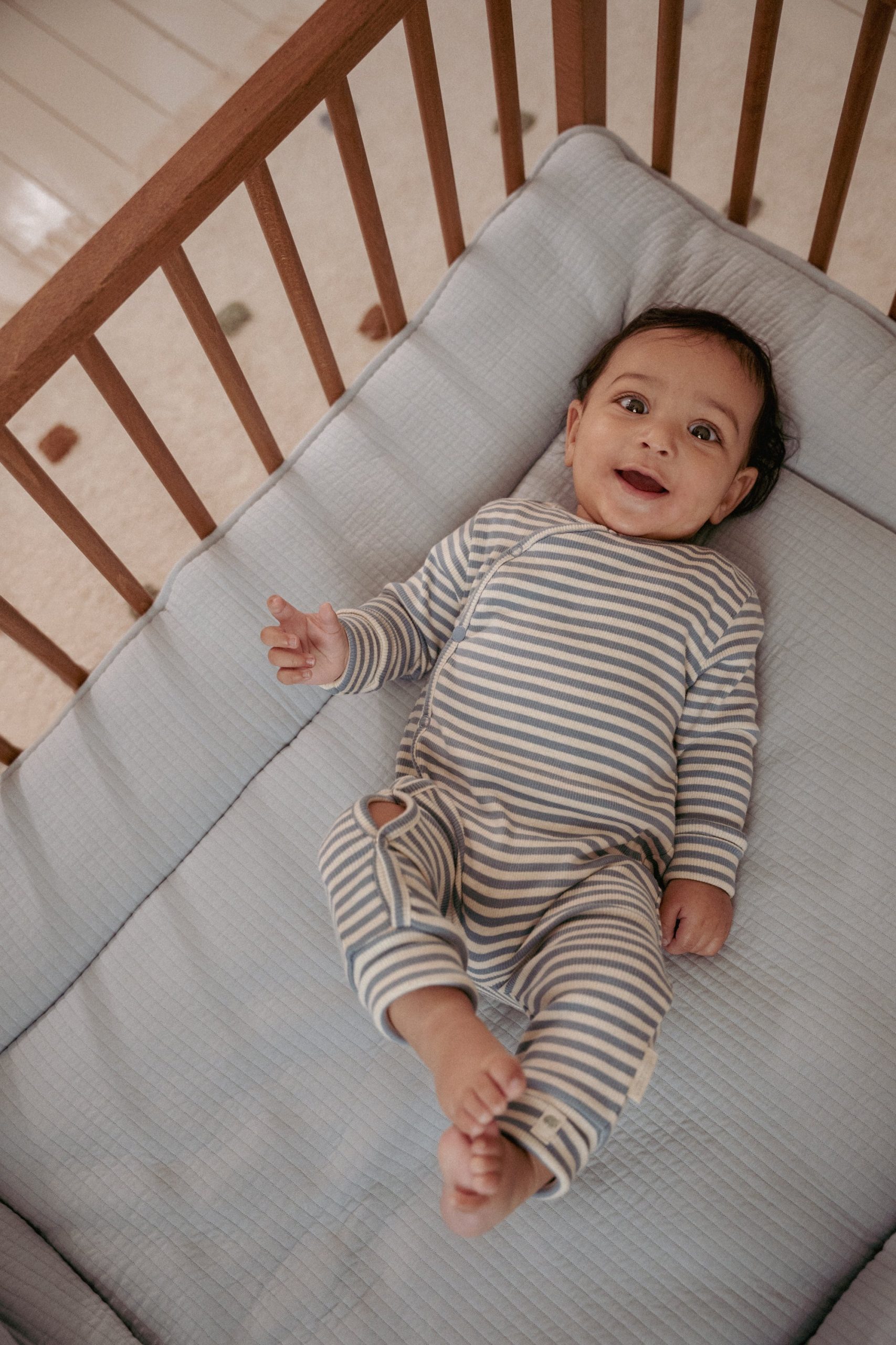 Little Dutch - Boxpak- Eendelige Pyjama - Stone Blue Stripe blauw – Image 8