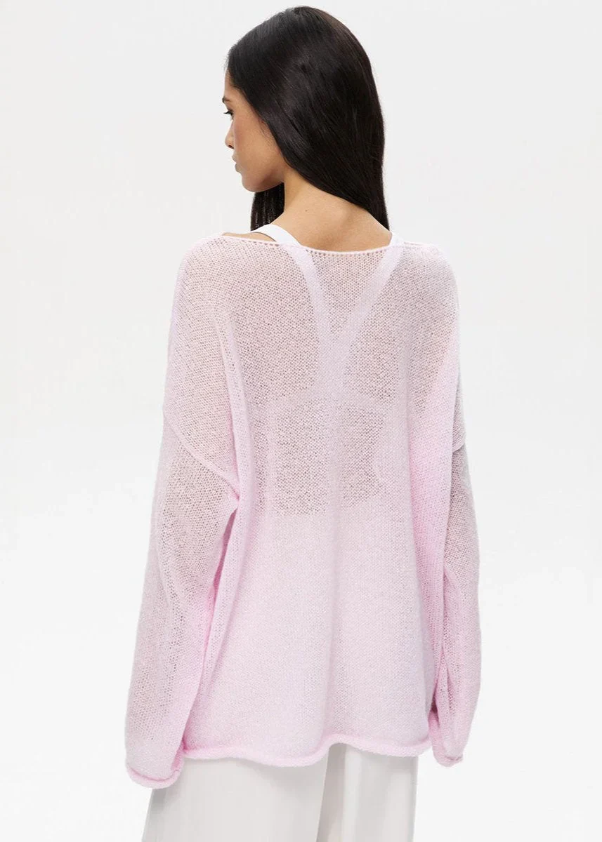 Pull femme léger en maille transparente – Image 4