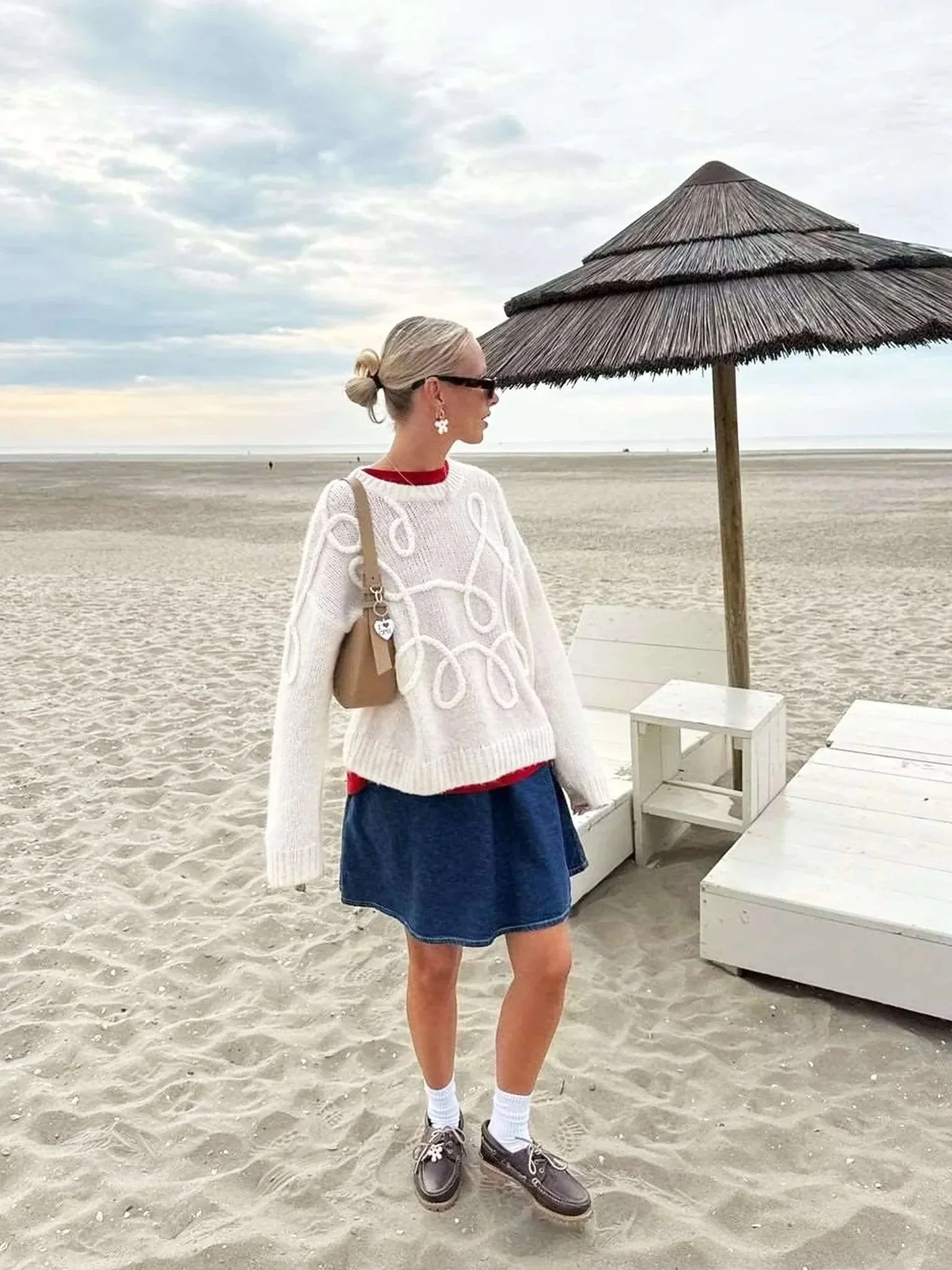 Pull femme à motif texturé moderne – Image 6