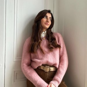 Pull Sunny Rose Poudré