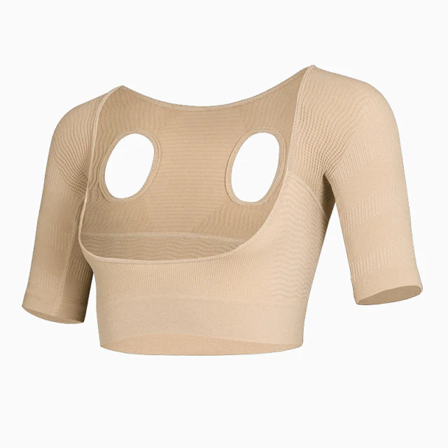 Amincisseur De Bras Sans Coutures Avec Compression Dorsale Et Correcteur De Posture – Image 4