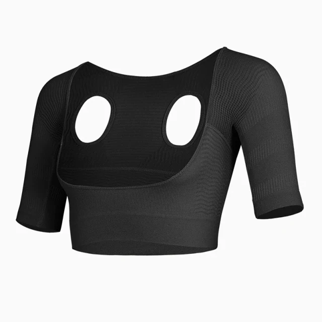 Amincisseur De Bras Sans Coutures Avec Compression Dorsale Et Correcteur De Posture – Image 5