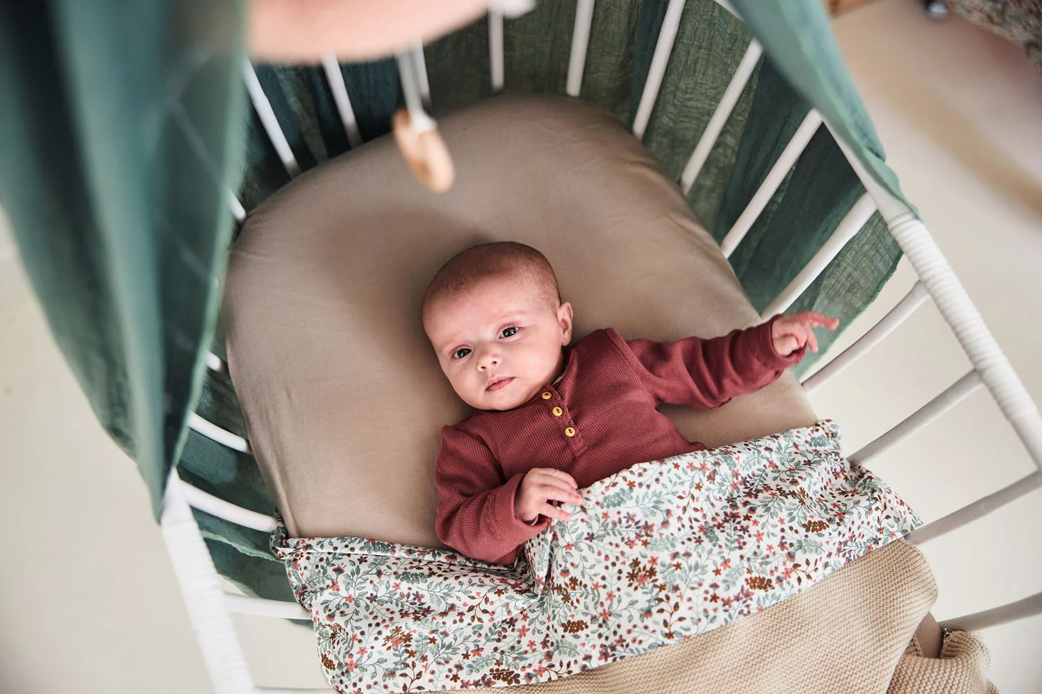 Jollein Wieg Hoeslaken Jersey | Nougat – Image 6